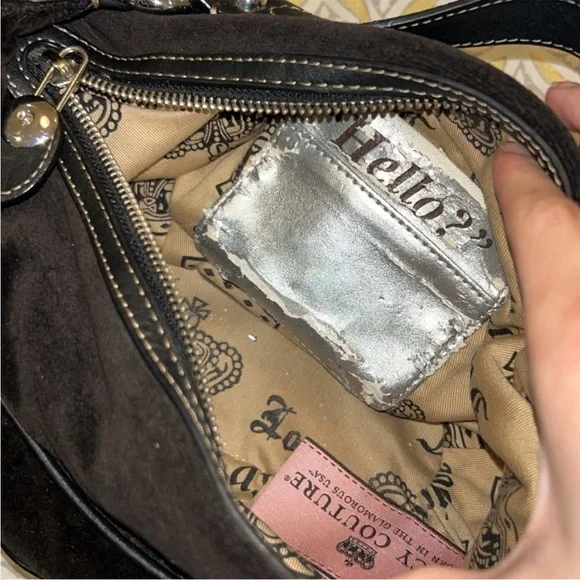 COPY - Juicy Couture Black Handbag with Silver Crown - Picture 4 of 8